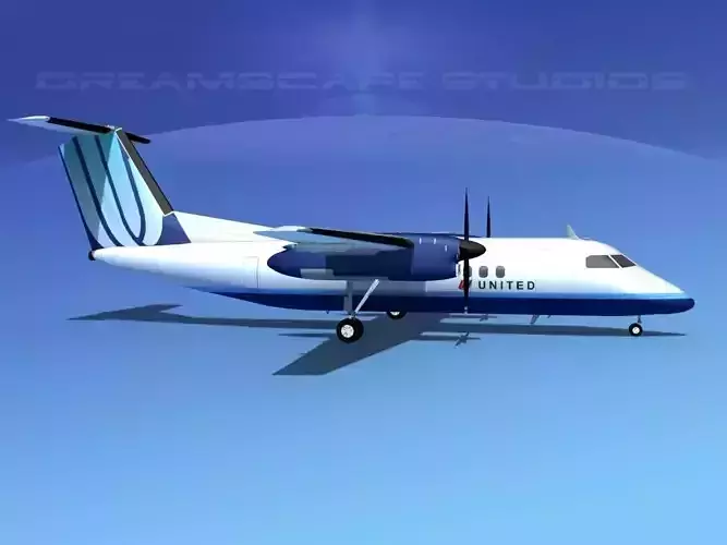 Dehaviland DHC-8 100 United Airlines