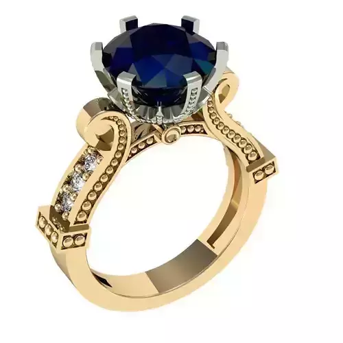 engagement ring with gems