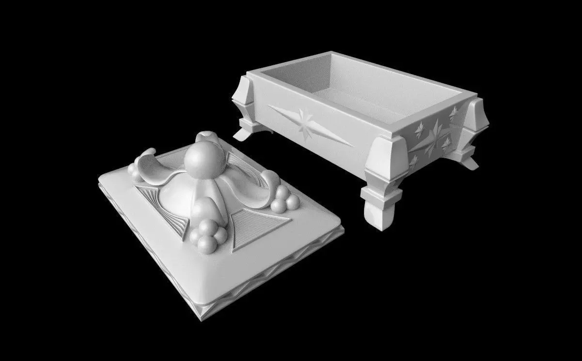 Printable jewelry casket Free 3D print model