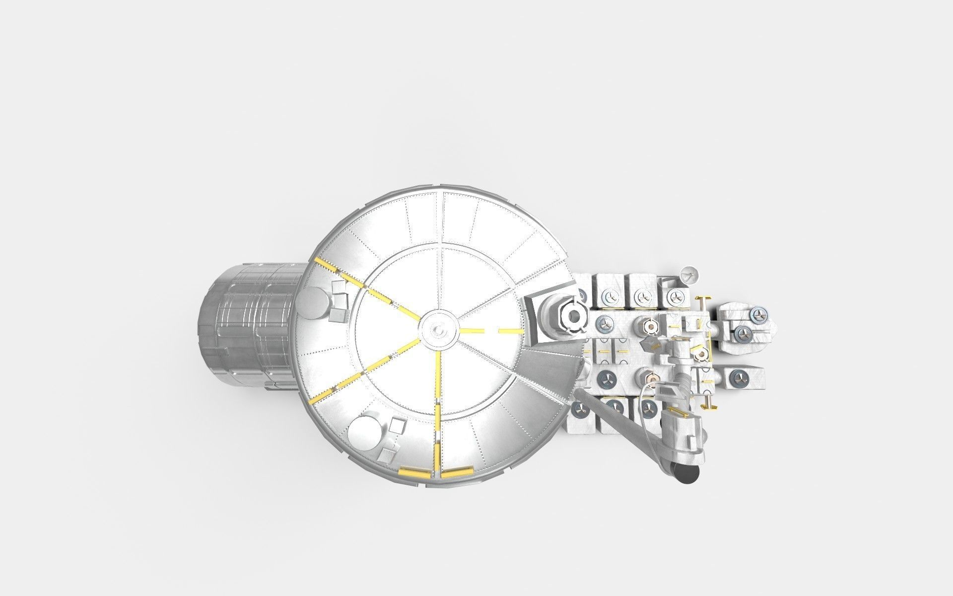 Japanese Experiment Lab Kibo HOPE Module on ISS 3D model_9