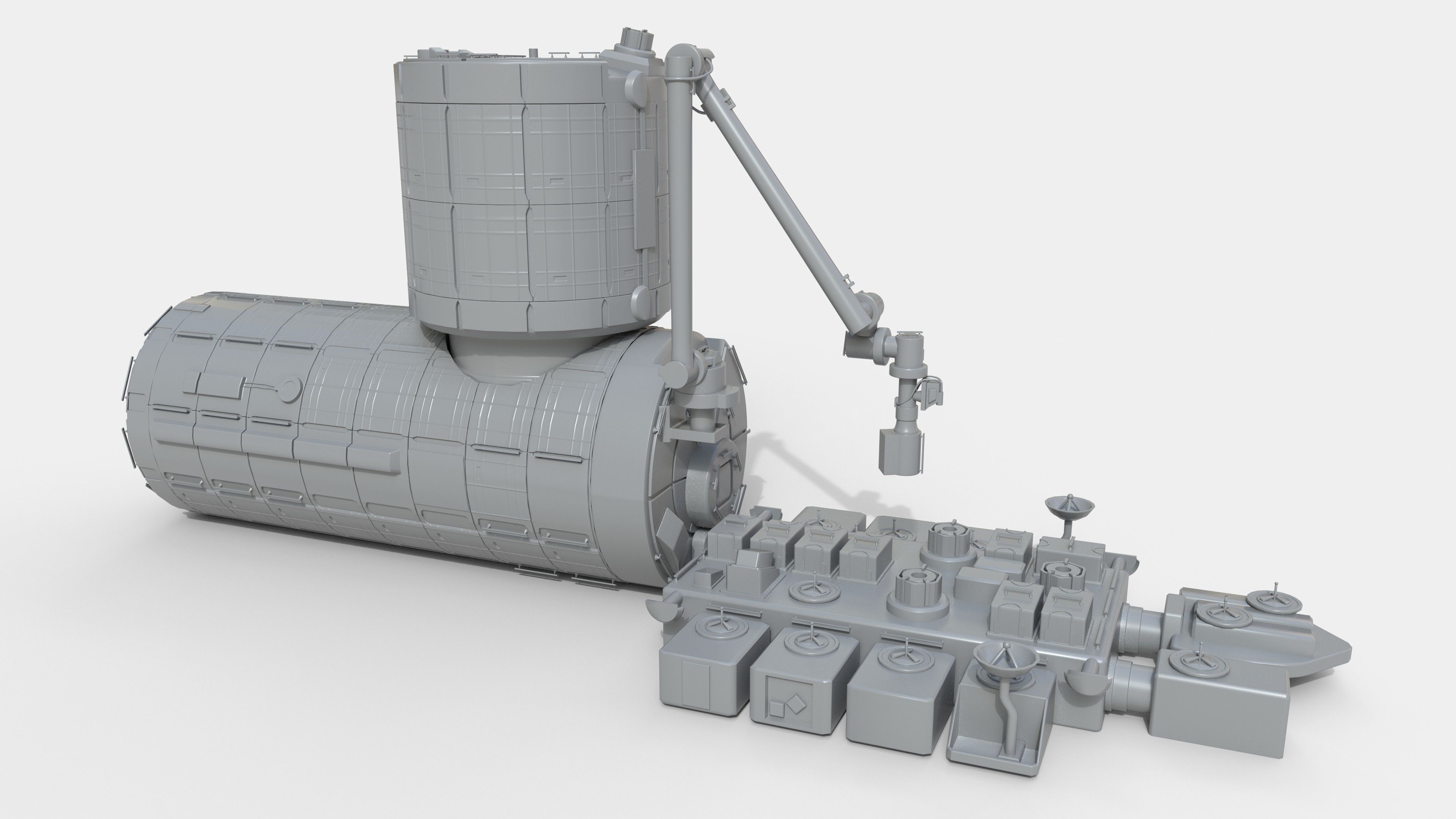 Japanese Experiment Lab Kibo HOPE Module on ISS 3D model_3
