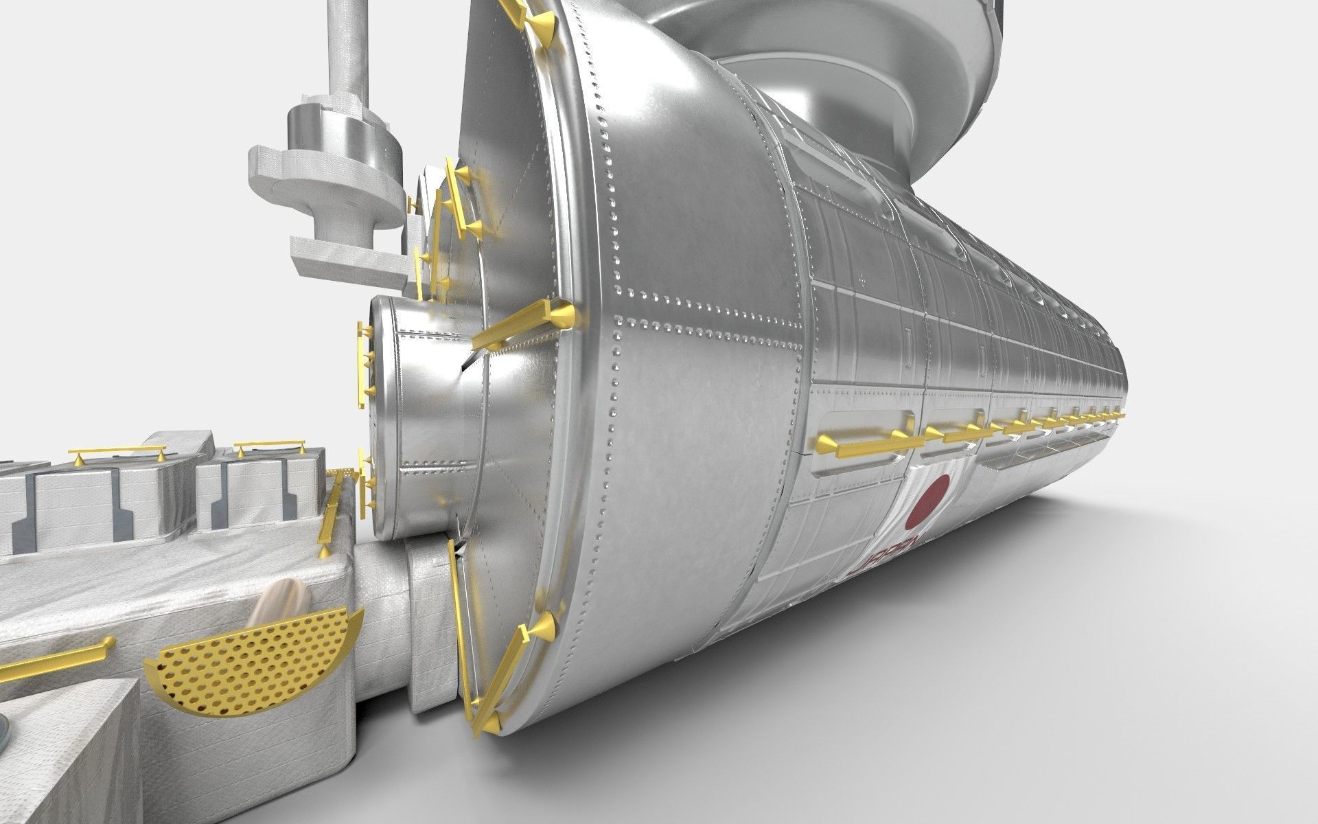 Japanese Experiment Lab Kibo HOPE Module on ISS 3D model_6