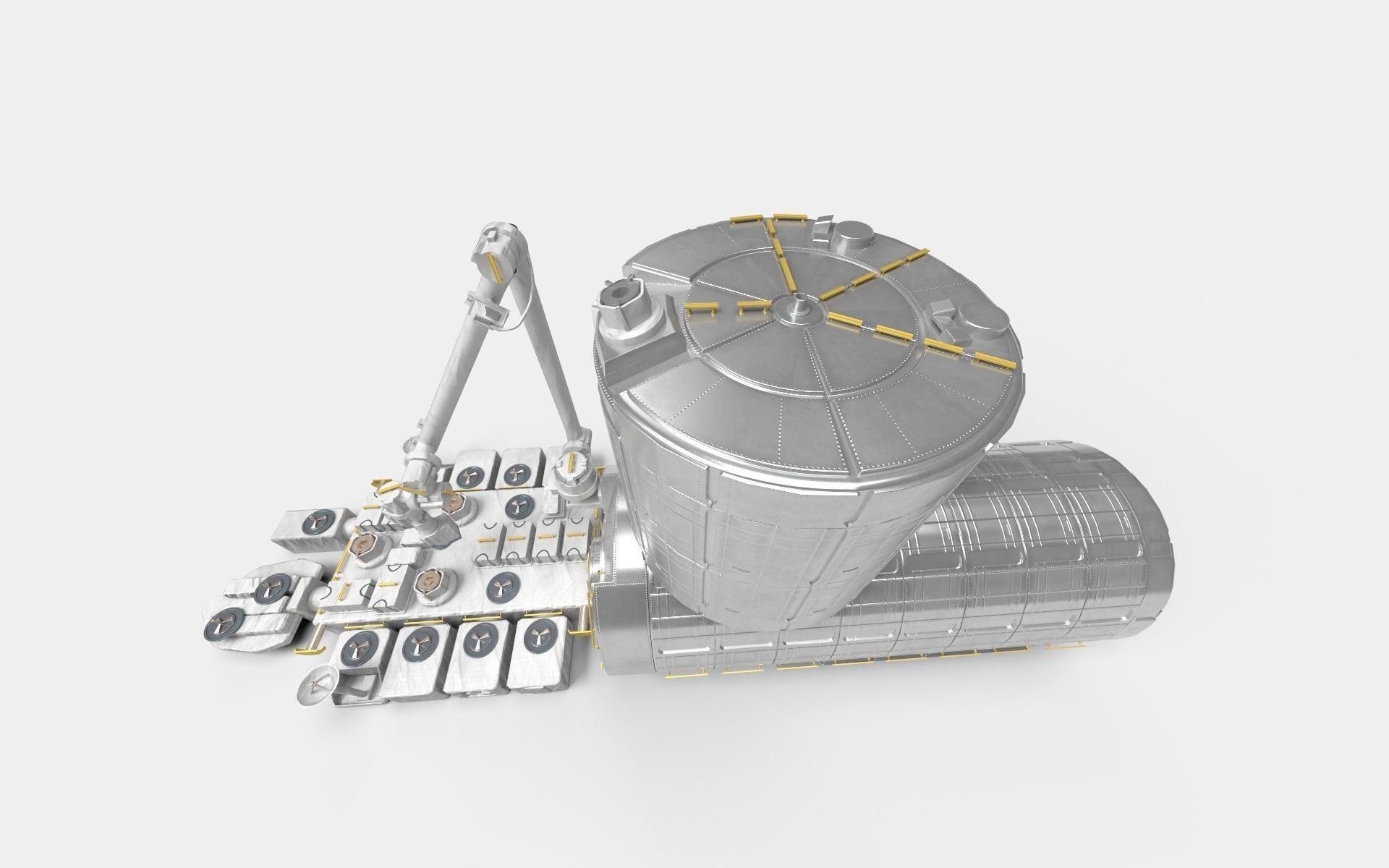 Japanese Experiment Lab Kibo HOPE Module on ISS 3D model_8