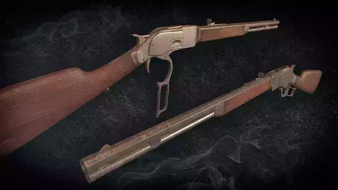 Winchester 1873 Low-poly 3D model