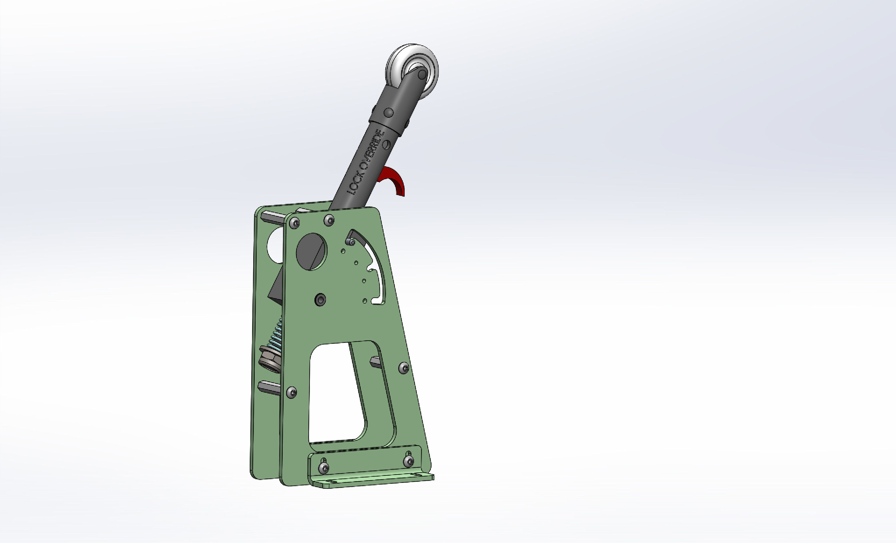 737 Landing Gear Lever 3D model_2