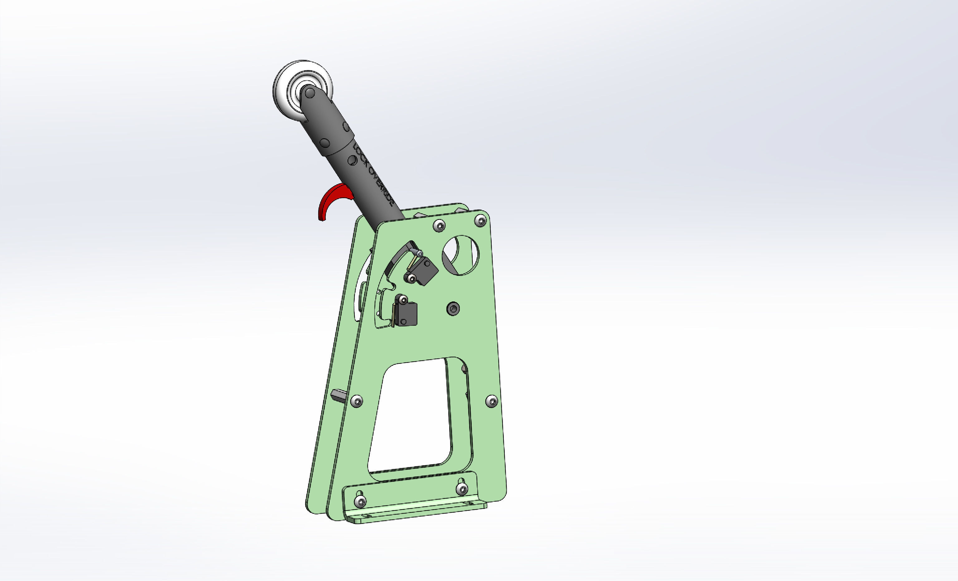 737 Landing Gear Lever 3D model_1