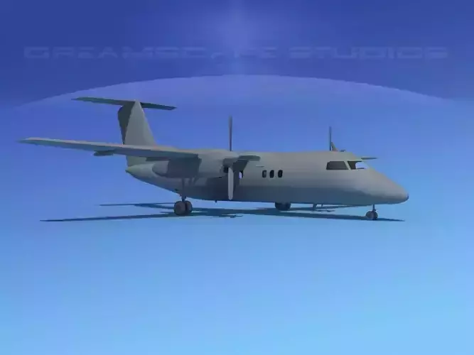 Dehaviland DHC-8 100 VBM 3D model