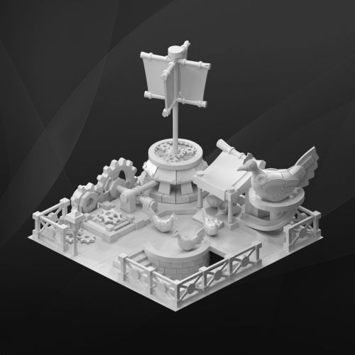Fantasy Building - Chicken Farm 3D model