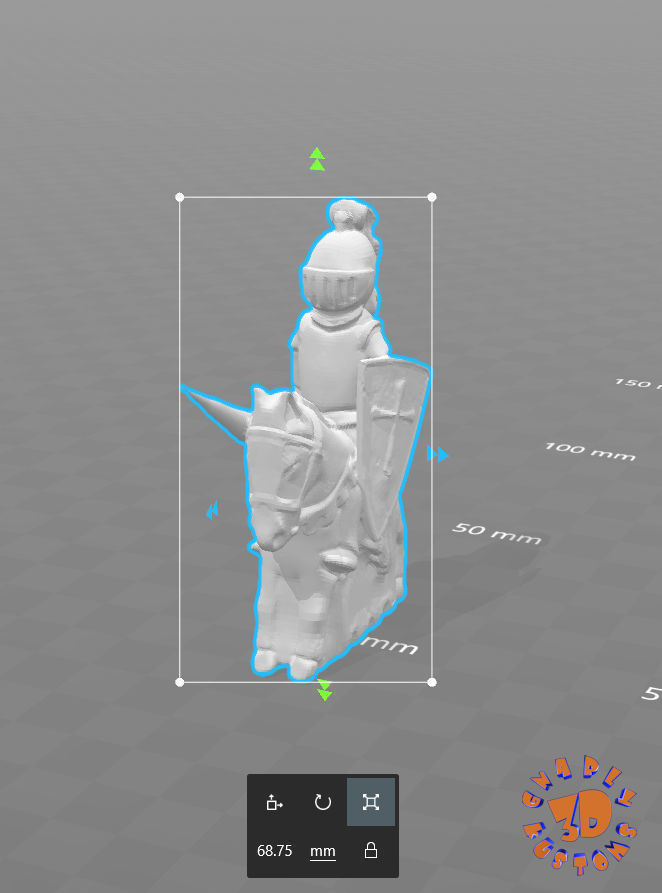 Medieval Theme Chess Set 3D print model_22