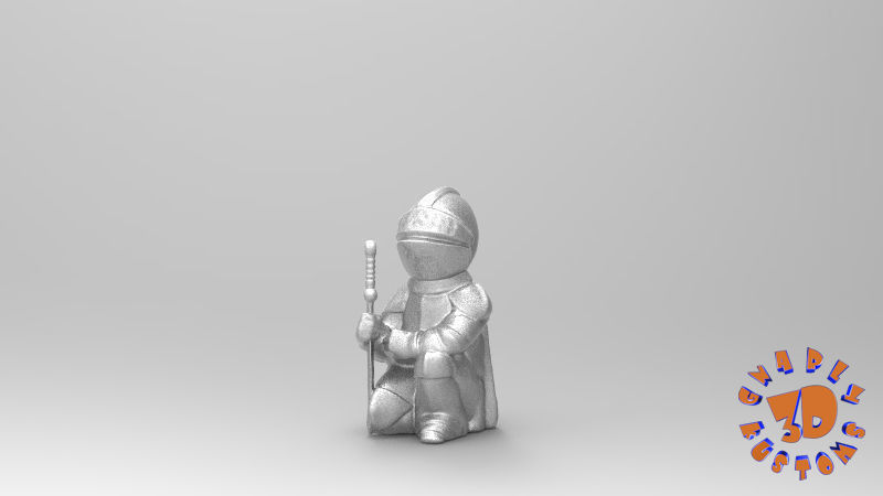 Medieval Theme Chess Set 3D print model_15