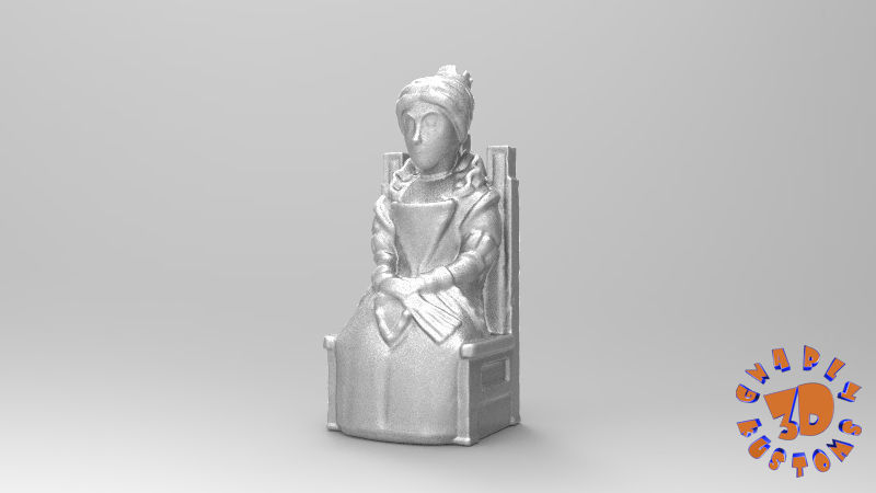 Medieval Theme Chess Set 3D print model_9