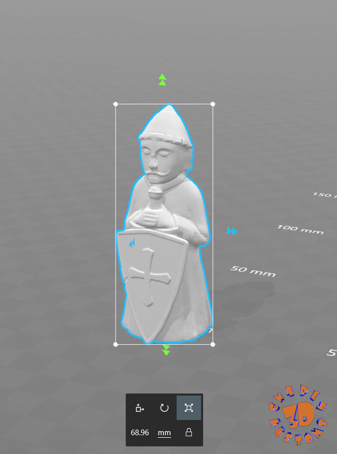 Medieval Theme Chess Set 3D print model_21