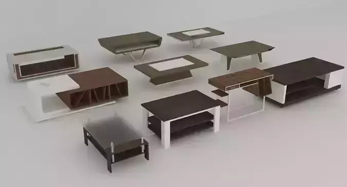 Collection of modern tables