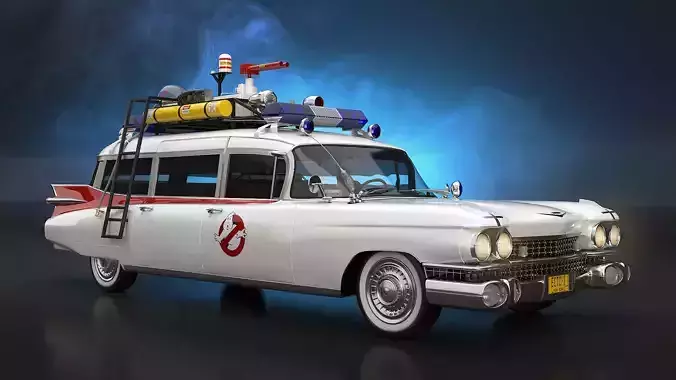 ECTO-1 ghostbuster car 3D model