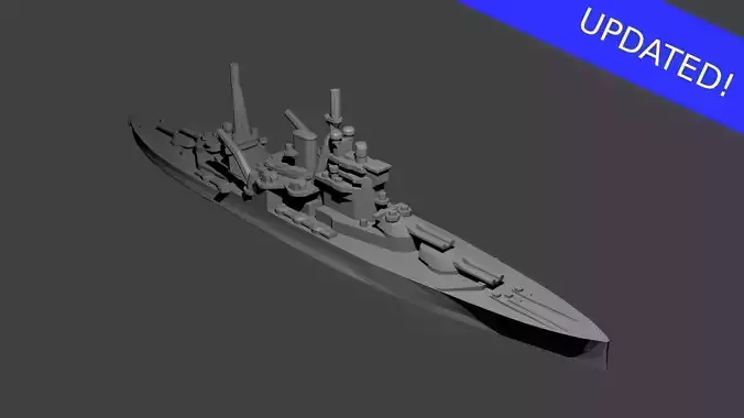 British Queen Elizabeth Class Battleship 3D print model