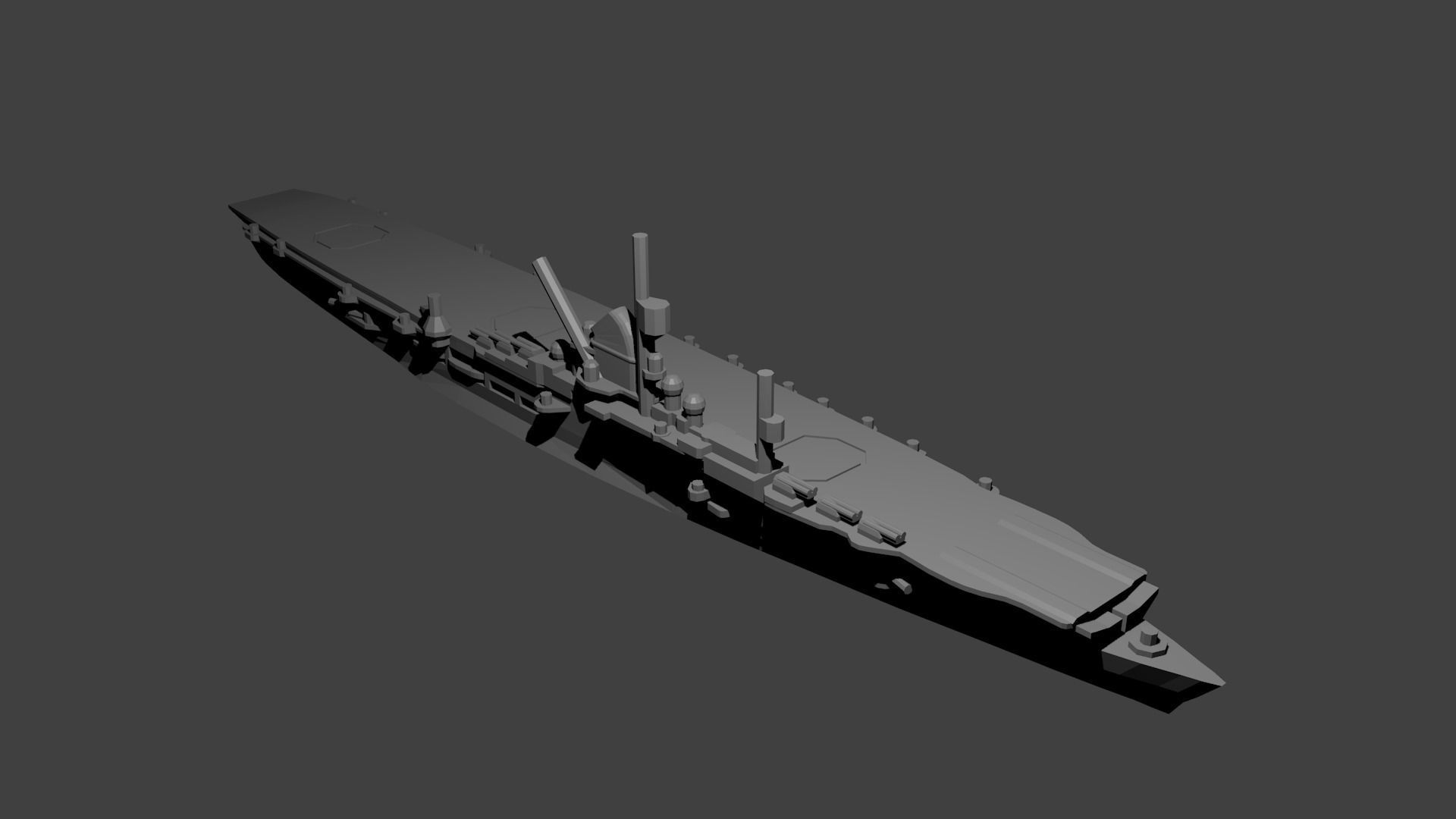 German Graf Zeppelin Class Aircraft Carrier 3D print model_1