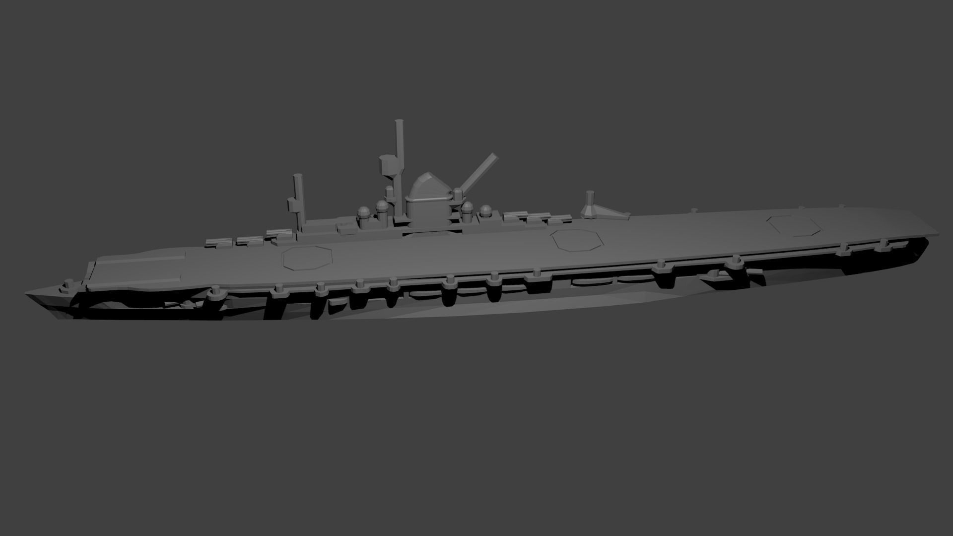 German Graf Zeppelin Class Aircraft Carrier 3D print model_2