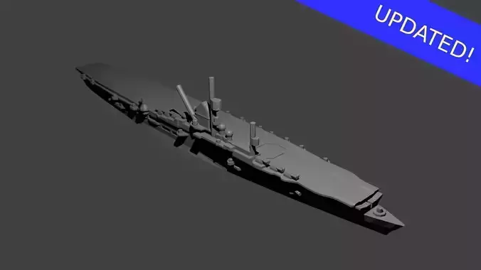 German Graf Zeppelin Class Aircraft Carrier 3D print model