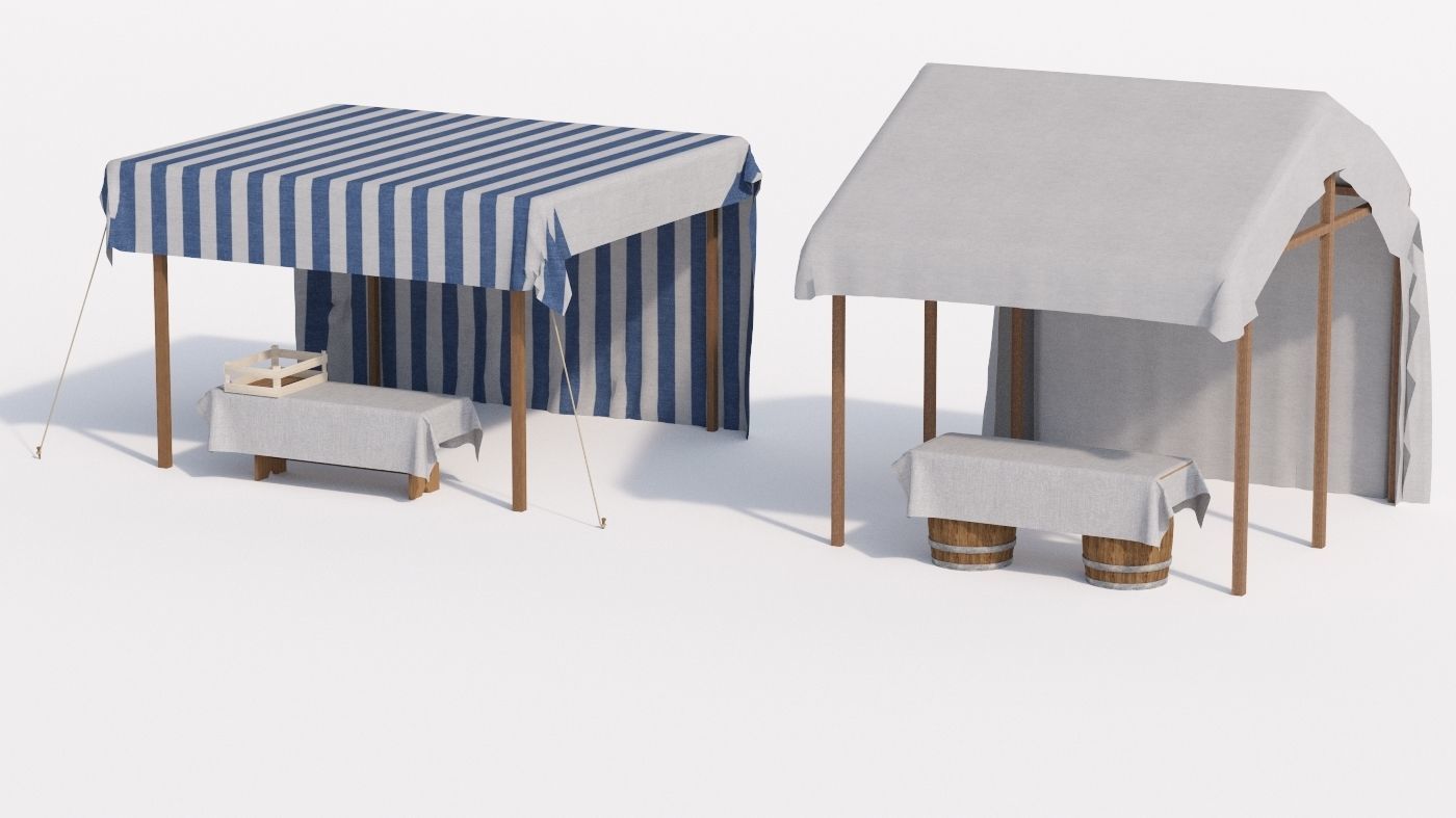 Medieval house 3D model_4