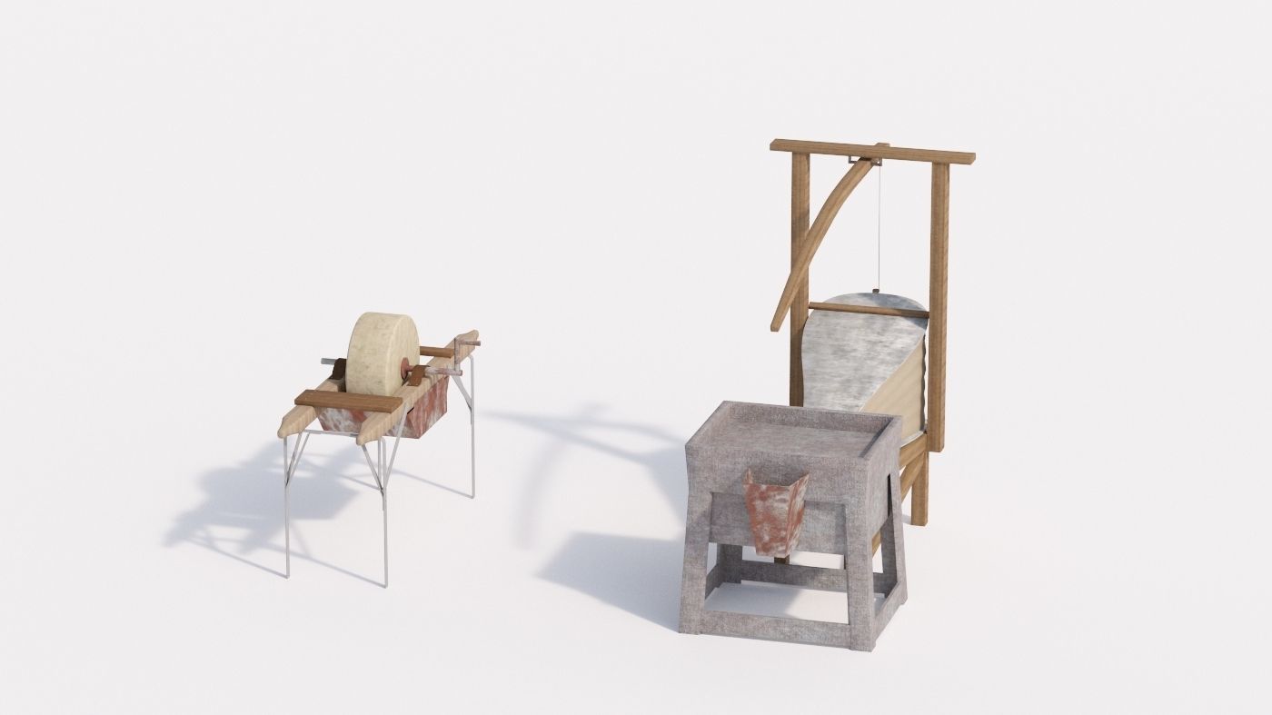 Medieval house 3D model_2