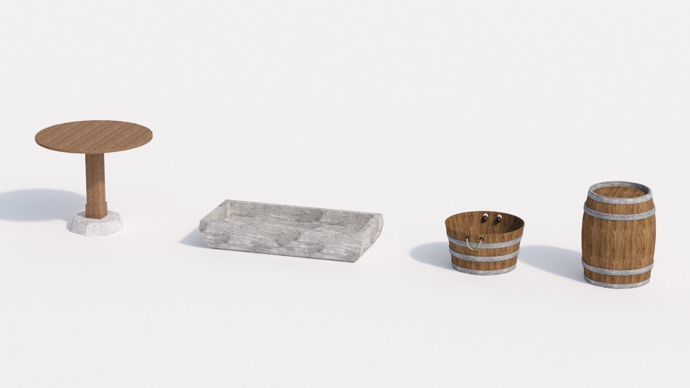 Medieval house 3D model_5