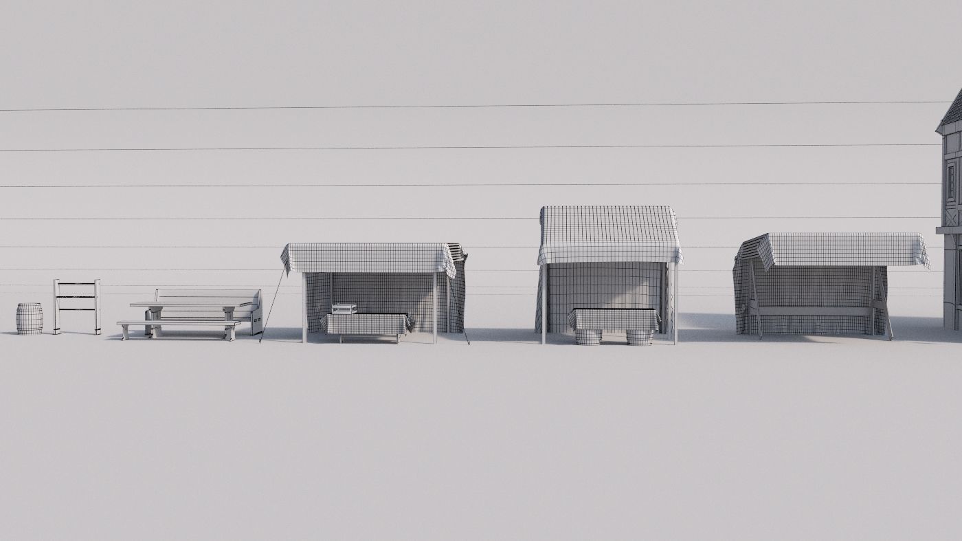 Medieval house 3D model_15