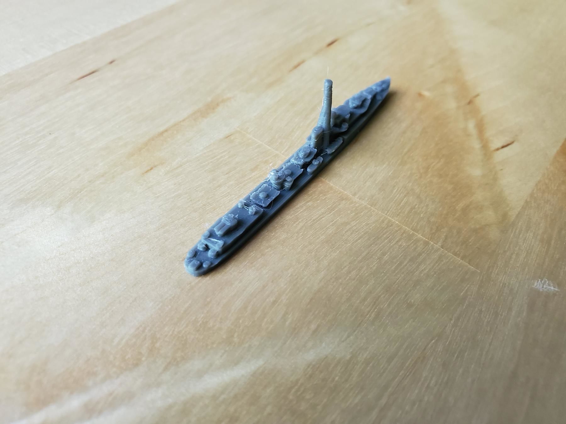 British J Class Destroyer Warship 3D print model_7