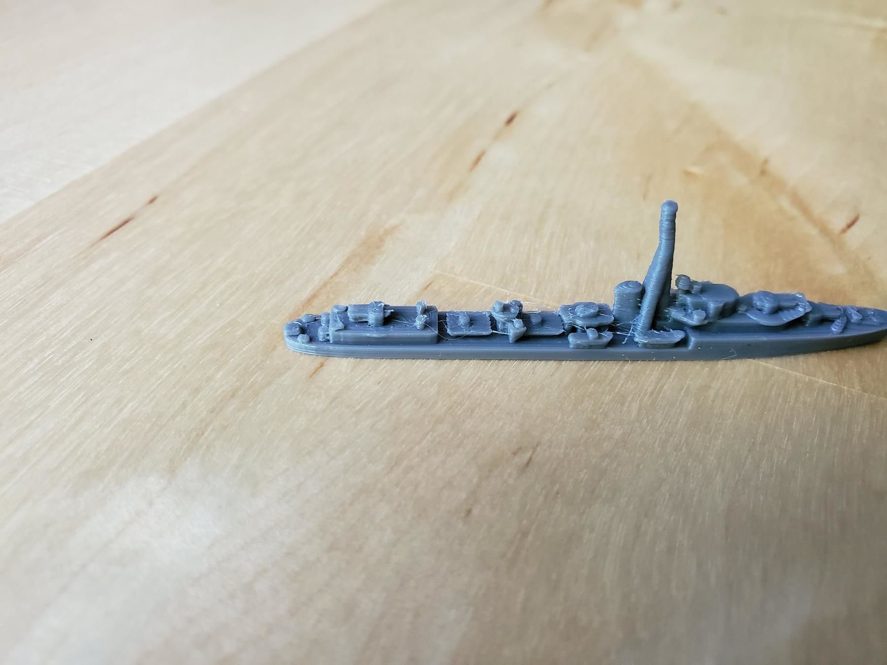 British J Class Destroyer Warship 3D print model_10