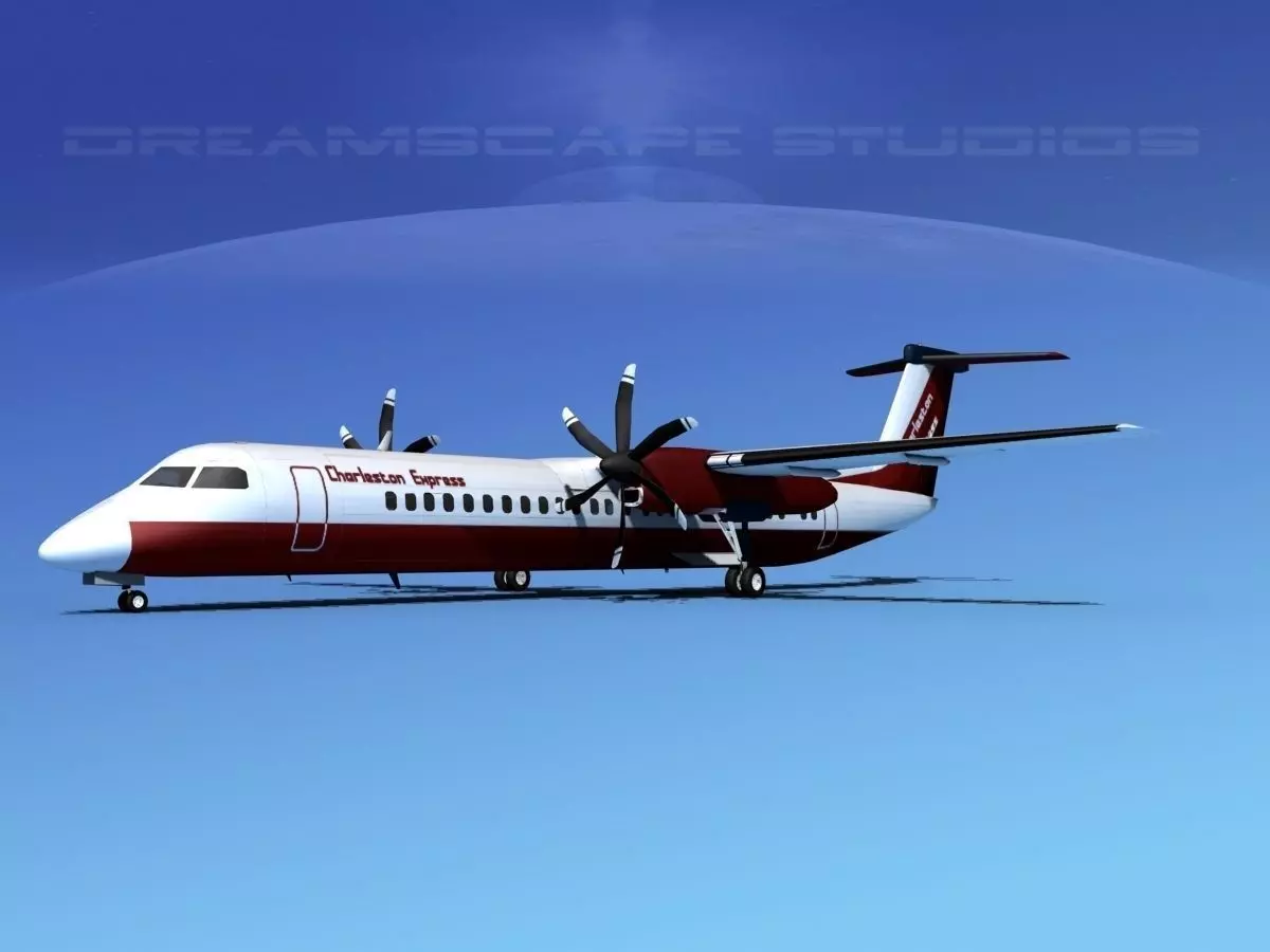 Dehaviland DHC-8 400 Charleston Express 3D model