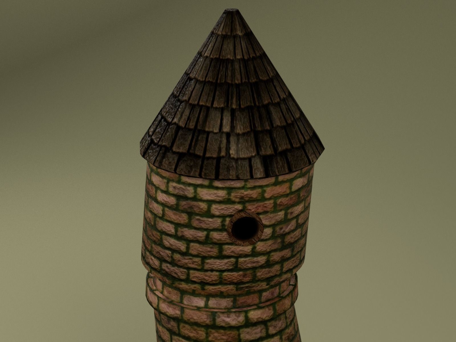 Tower Of Mage Low-poly 3D model_5