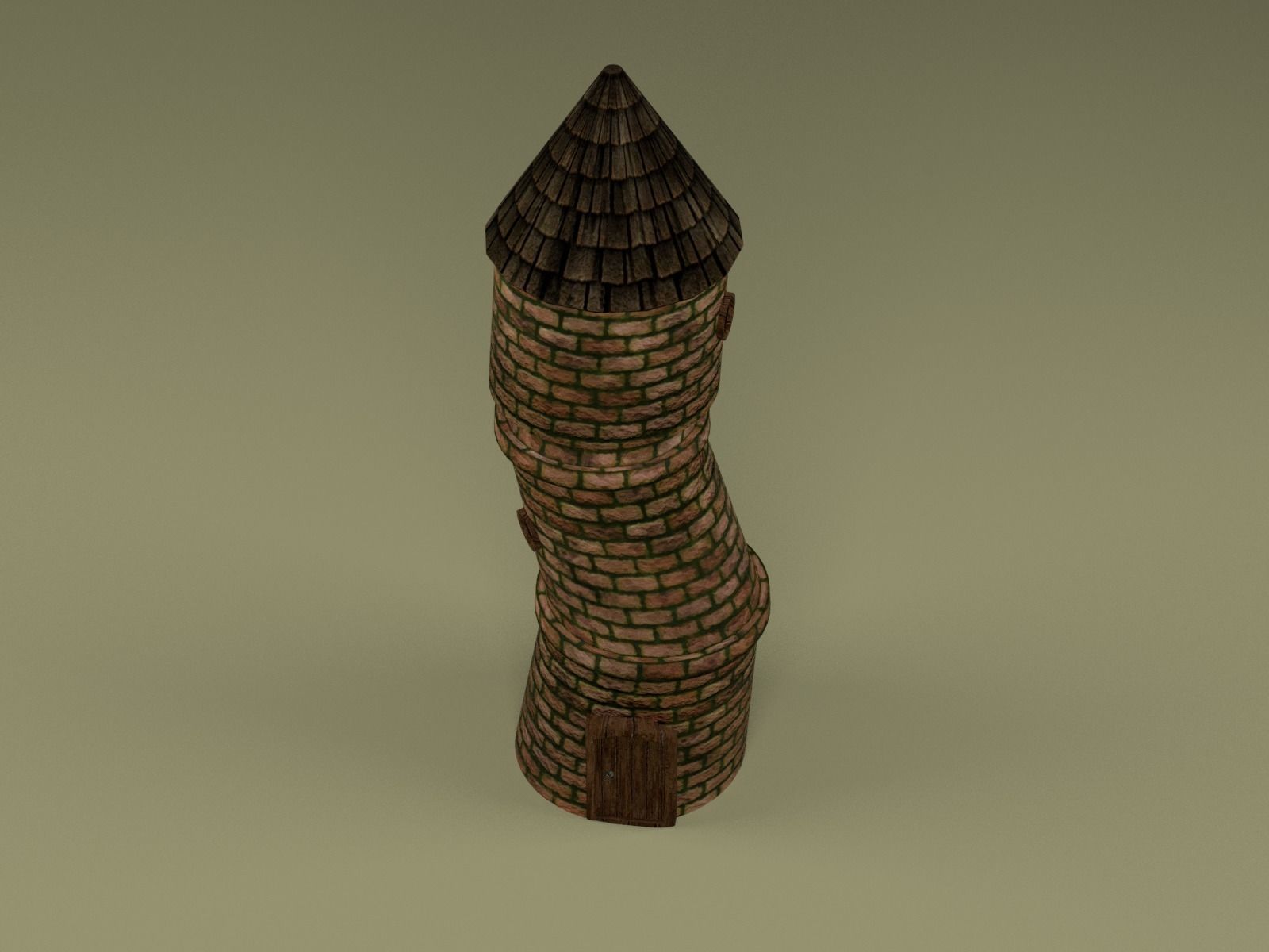 Tower Of Mage Low-poly 3D model_1