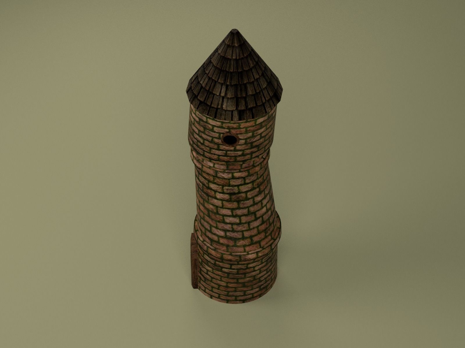 Tower Of Mage Low-poly 3D model_2