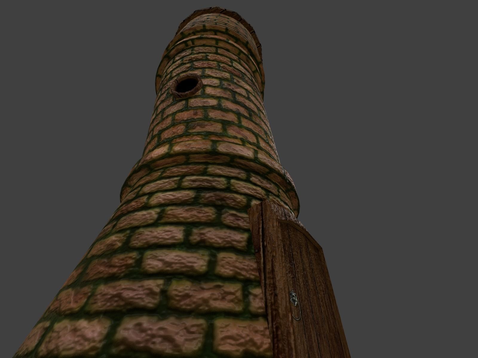 Tower Of Mage Low-poly 3D model_7