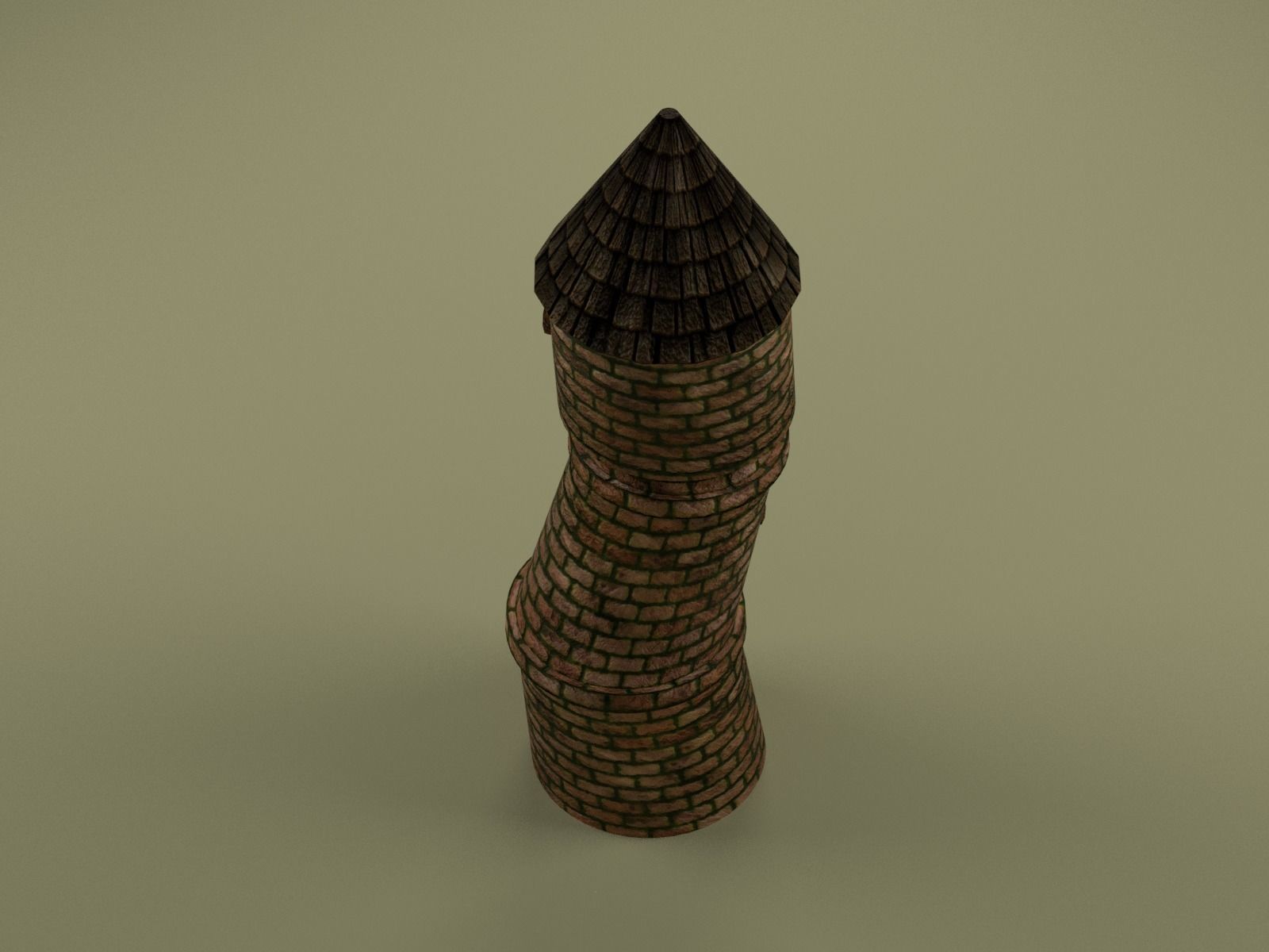Tower Of Mage Low-poly 3D model_3