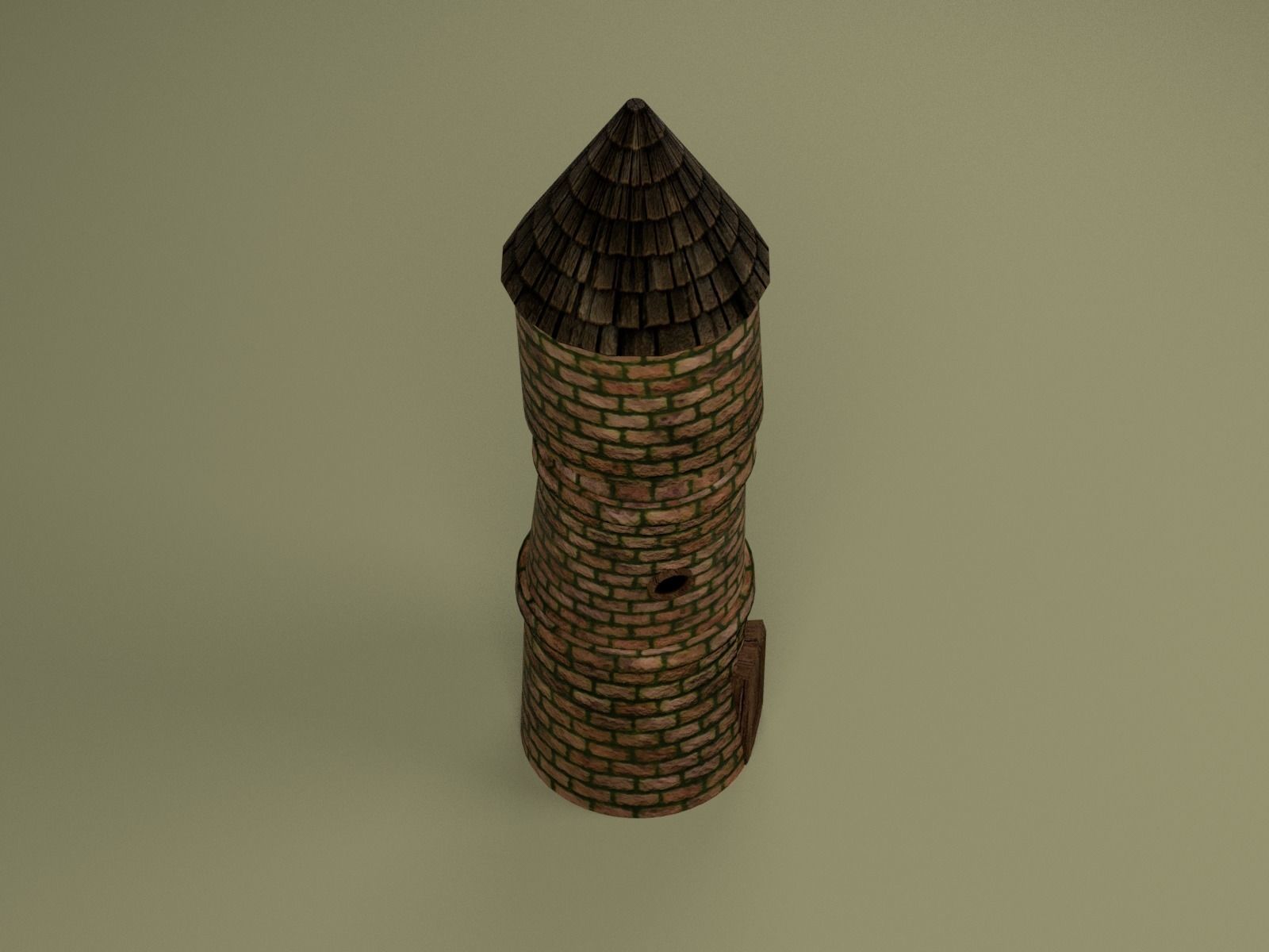 Tower Of Mage Low-poly 3D model_4