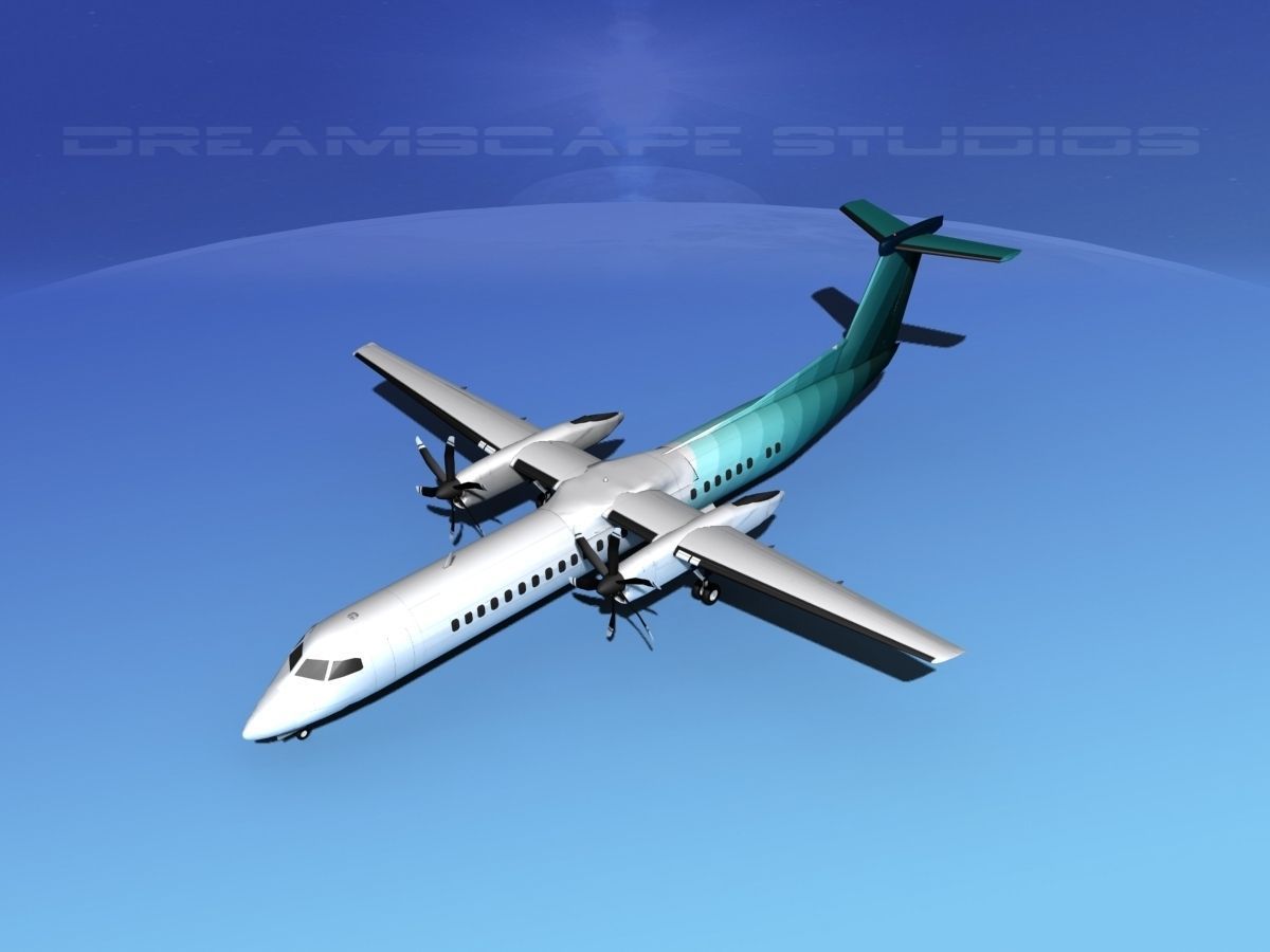Dehaviland DHC-8 400 Corporate 4 3D model_13