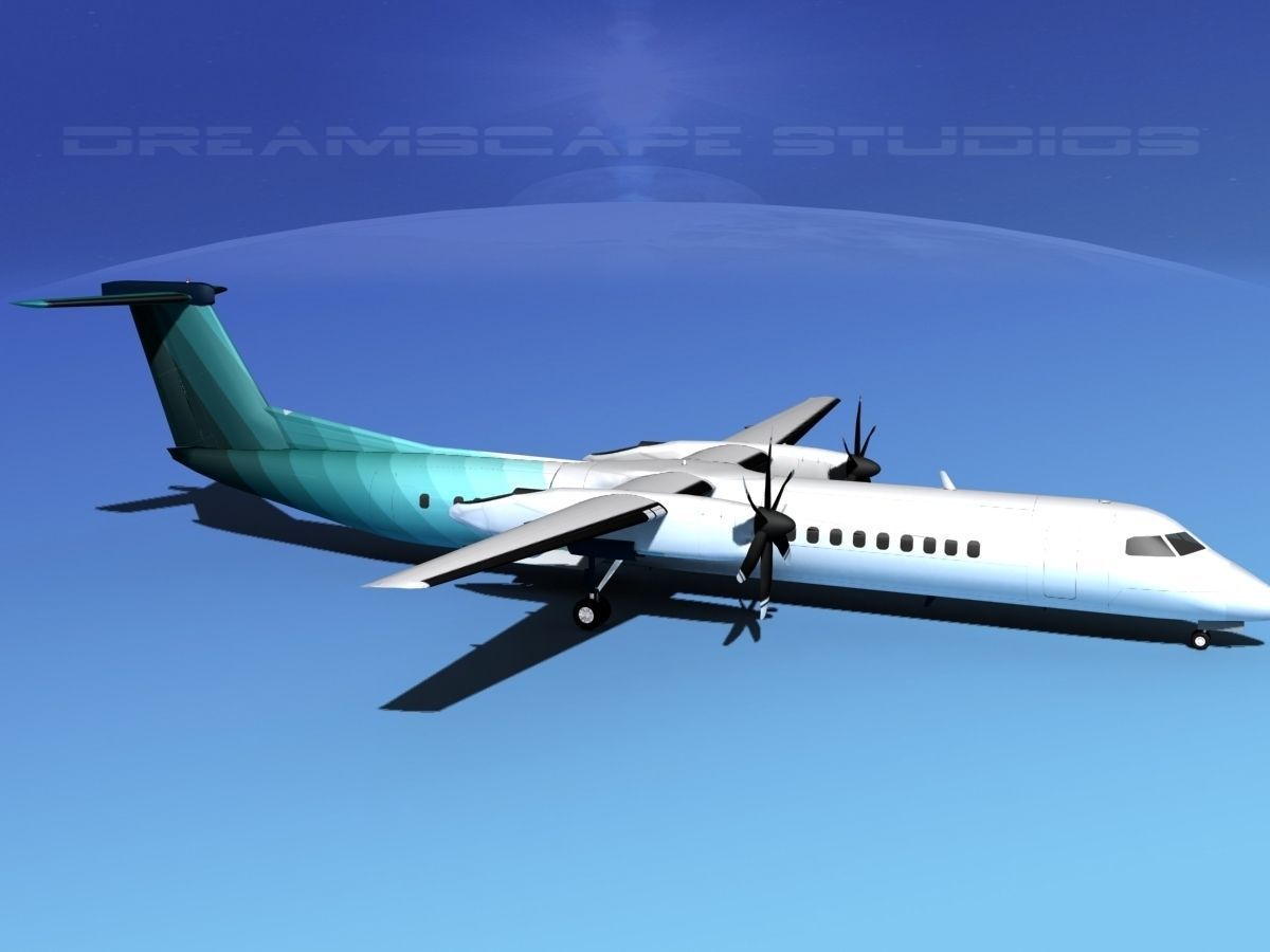 Dehaviland DHC-8 400 Corporate 4 3D model_3