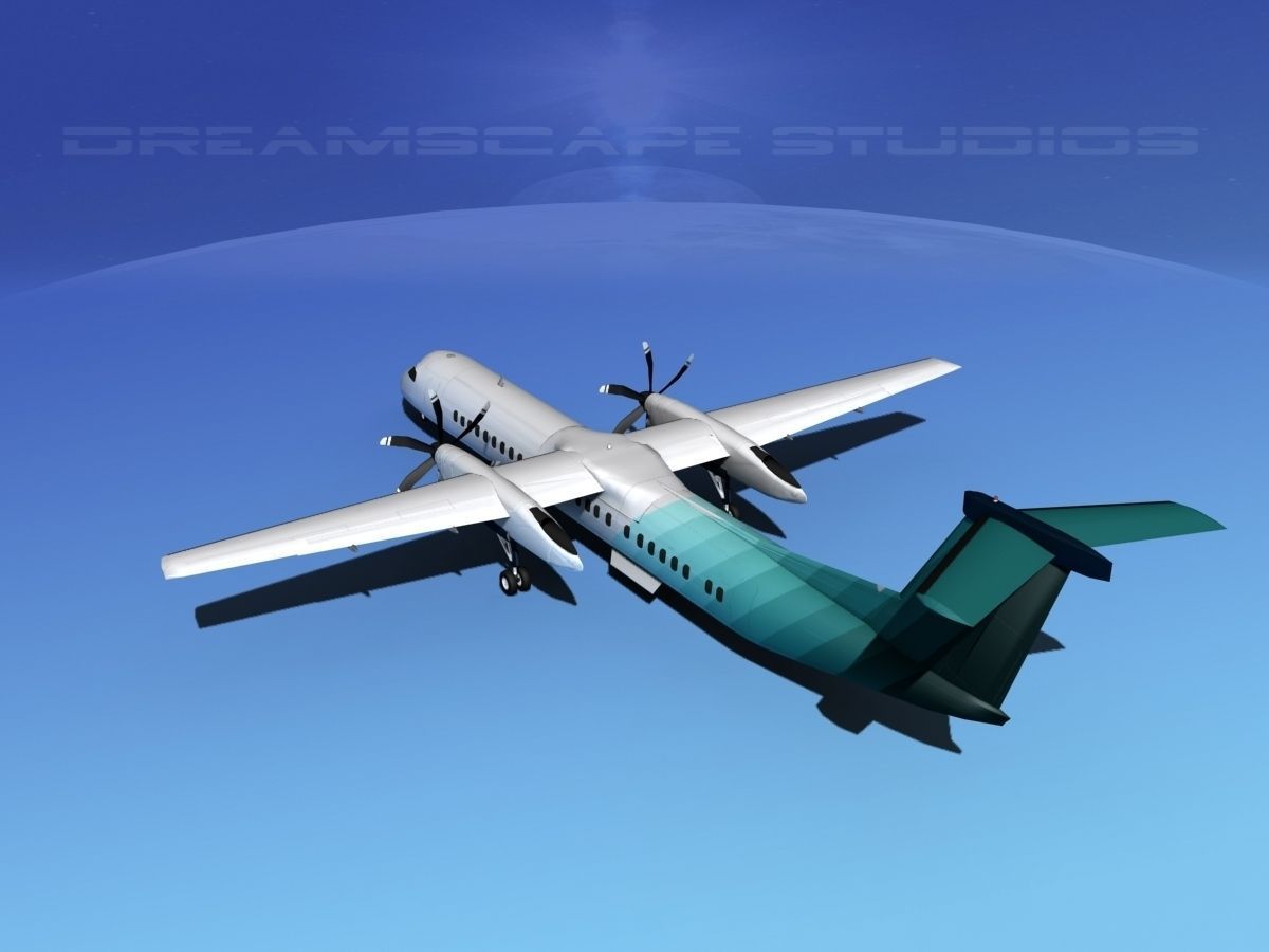 Dehaviland DHC-8 400 Corporate 4 3D model_7