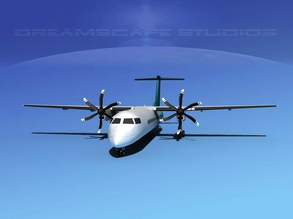 Dehaviland DHC-8 400 Corporate 4 3D model_0