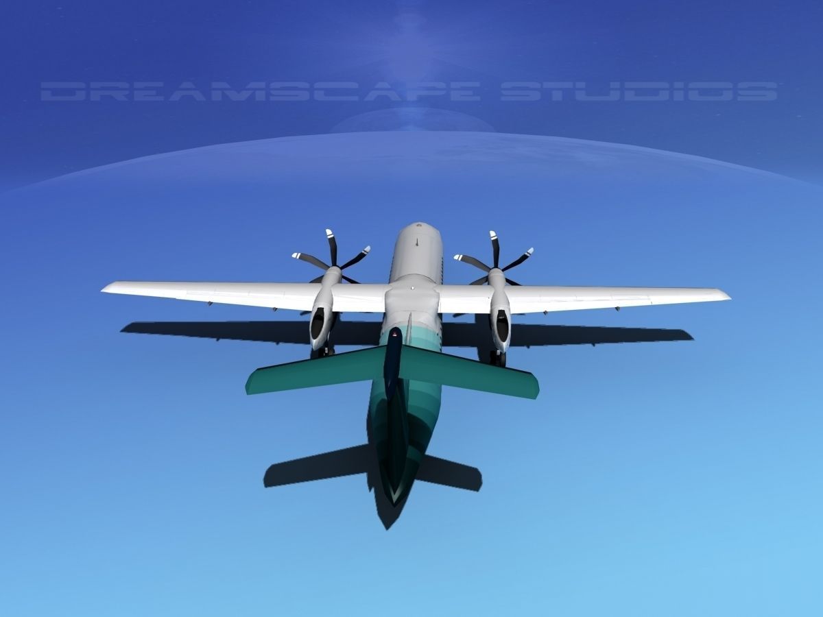 Dehaviland DHC-8 400 Corporate 4 3D model_5