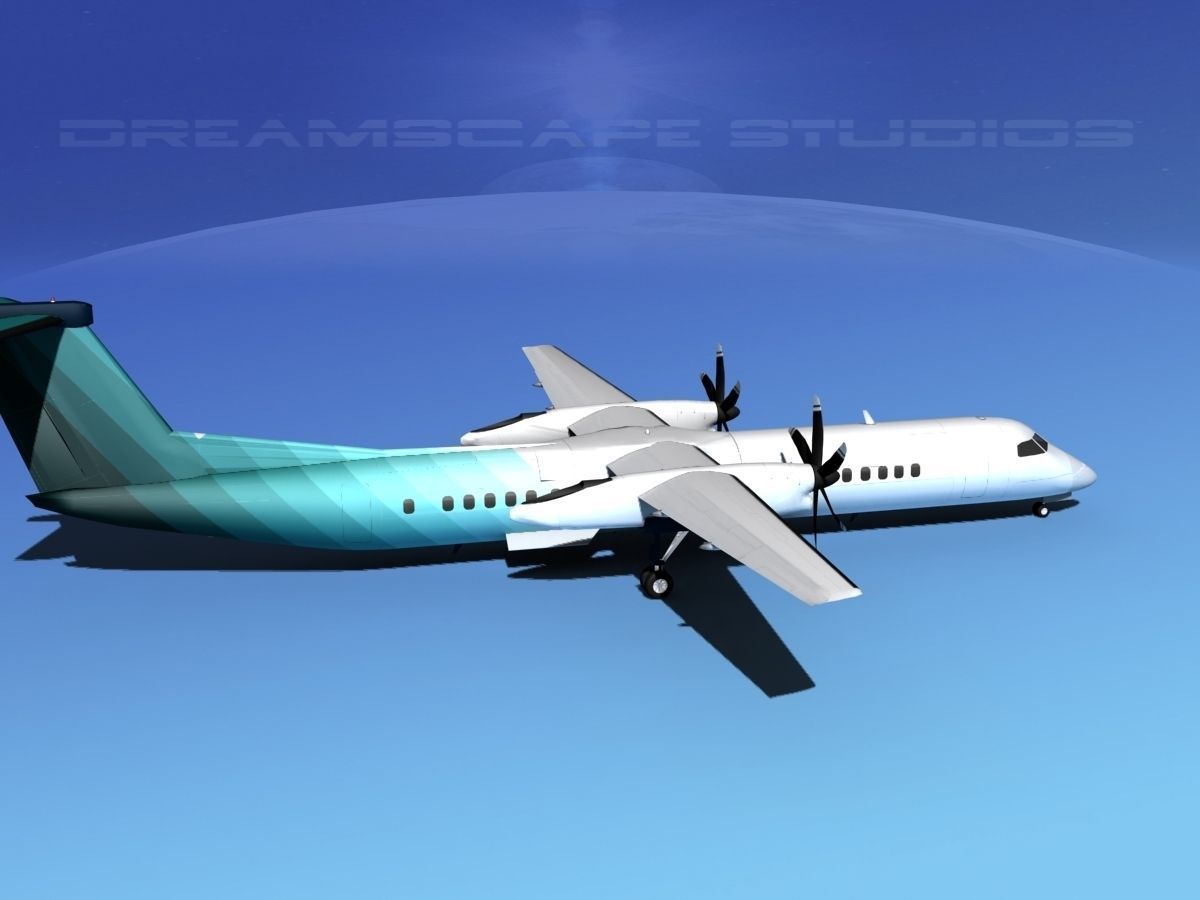 Dehaviland DHC-8 400 Corporate 4 3D model_6