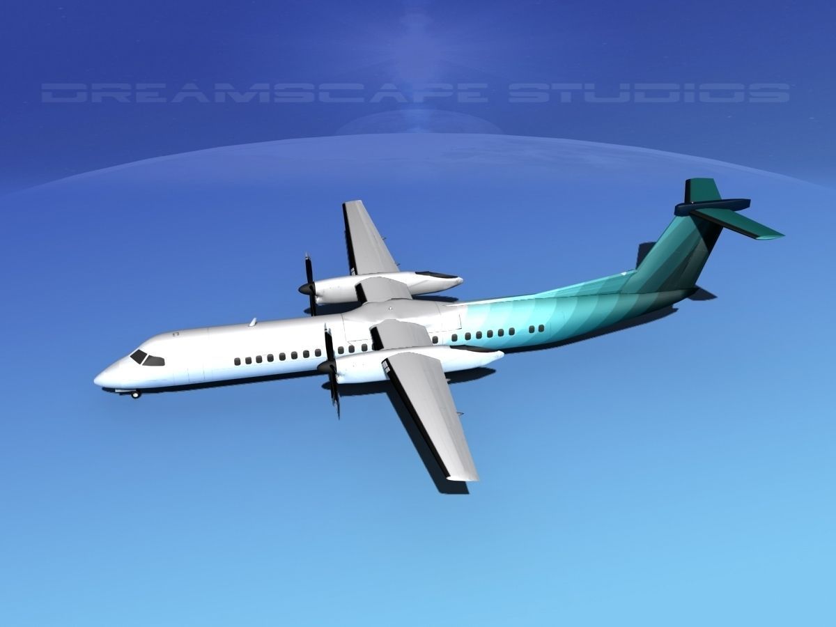 Dehaviland DHC-8 400 Corporate 4 3D model_11