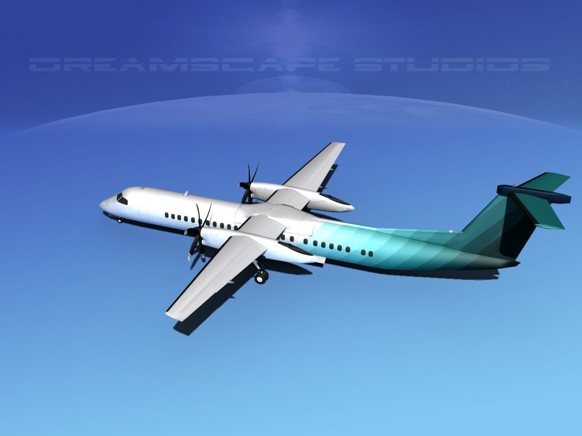 Dehaviland DHC-8 400 Corporate 4 3D model_9