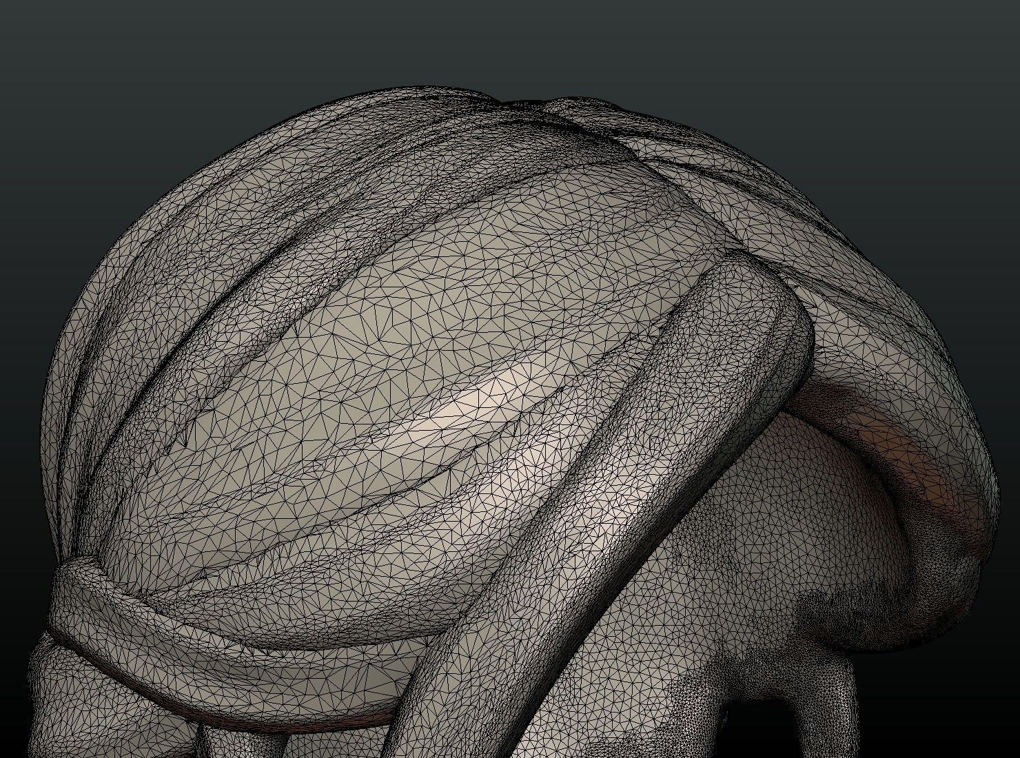 Woman Hair Style 3D print model_14