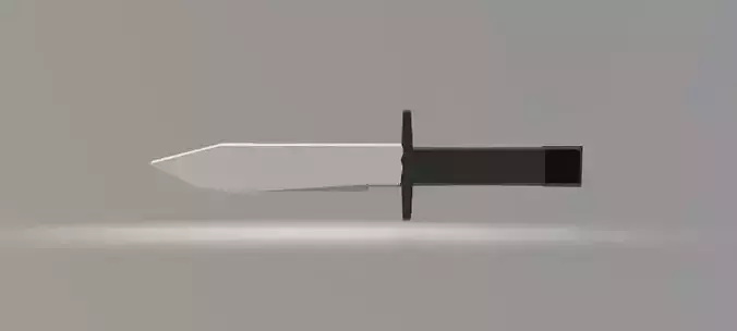 lowPoly Knife Low-poly 3D model