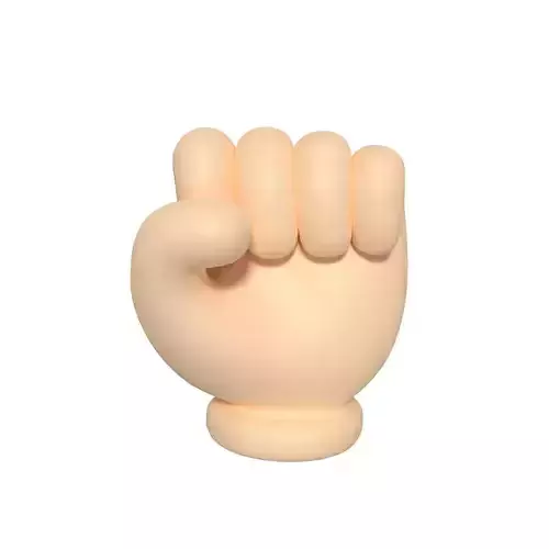 Cartoon Hand - Fist Icon