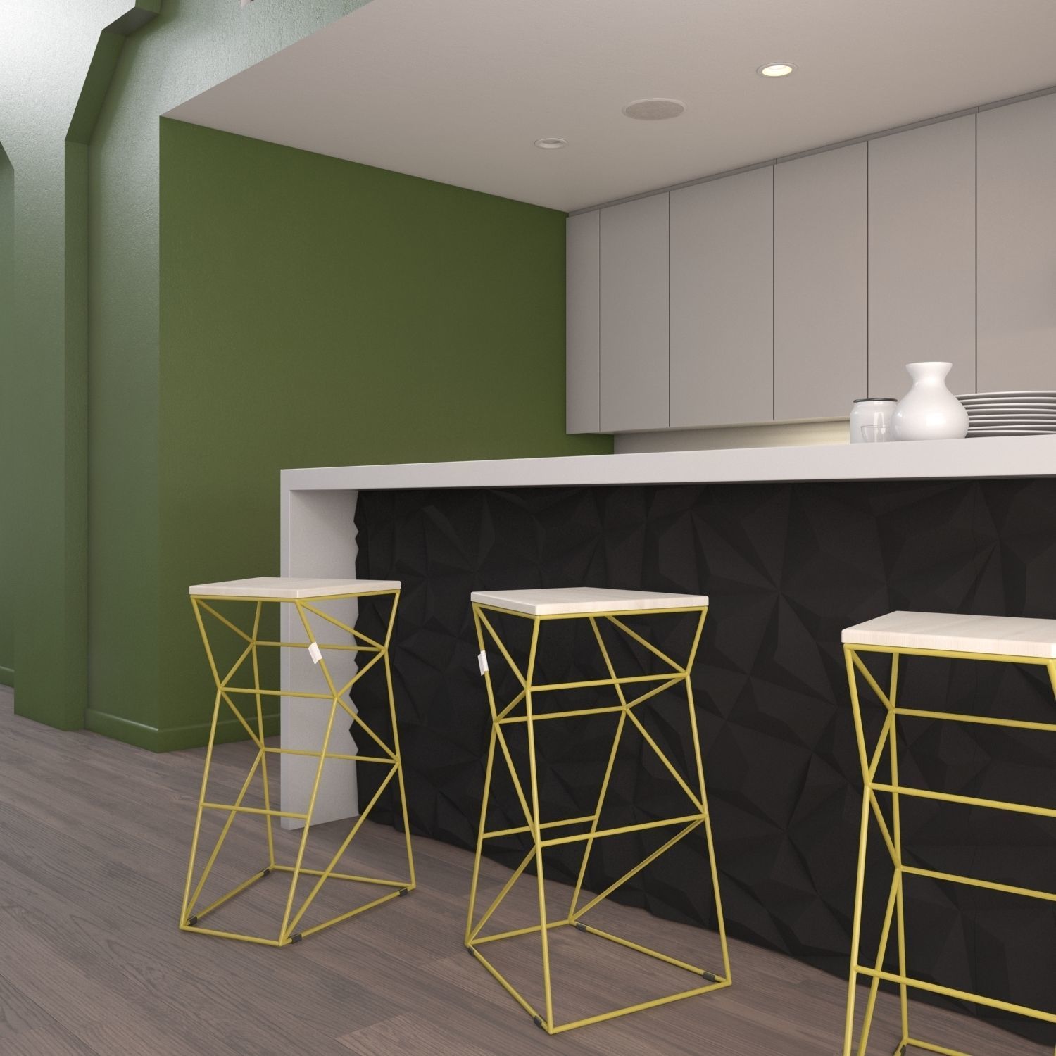 bar stool SUPPORT 3D model_1