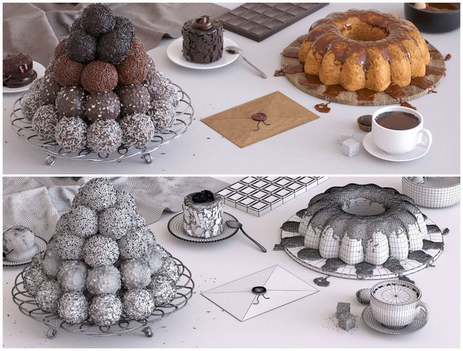 Sweets 3D model