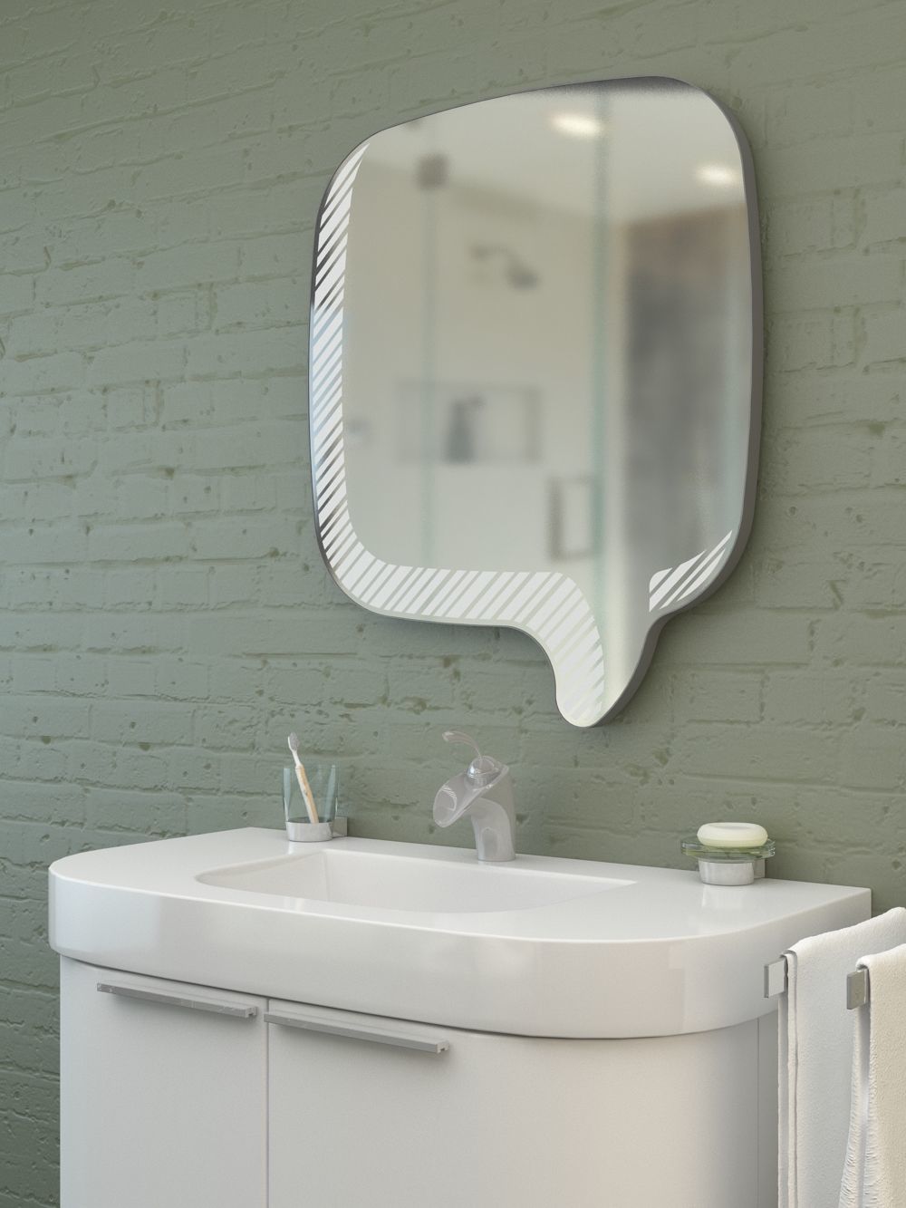 Mirror Message LED 3D model | CGTrader