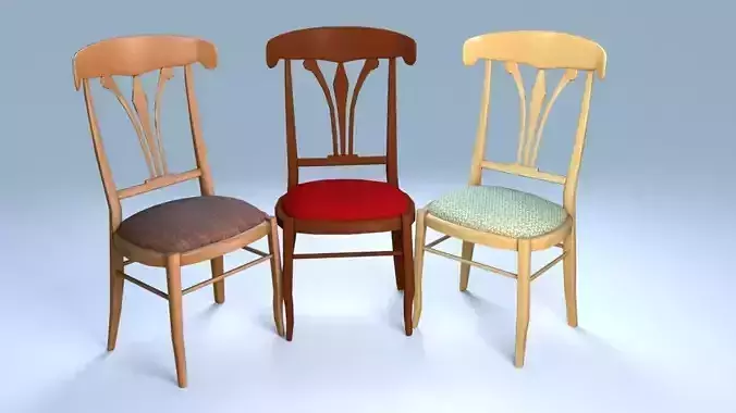 chair1  for interior cafe and kitchen Low-poly 3D model